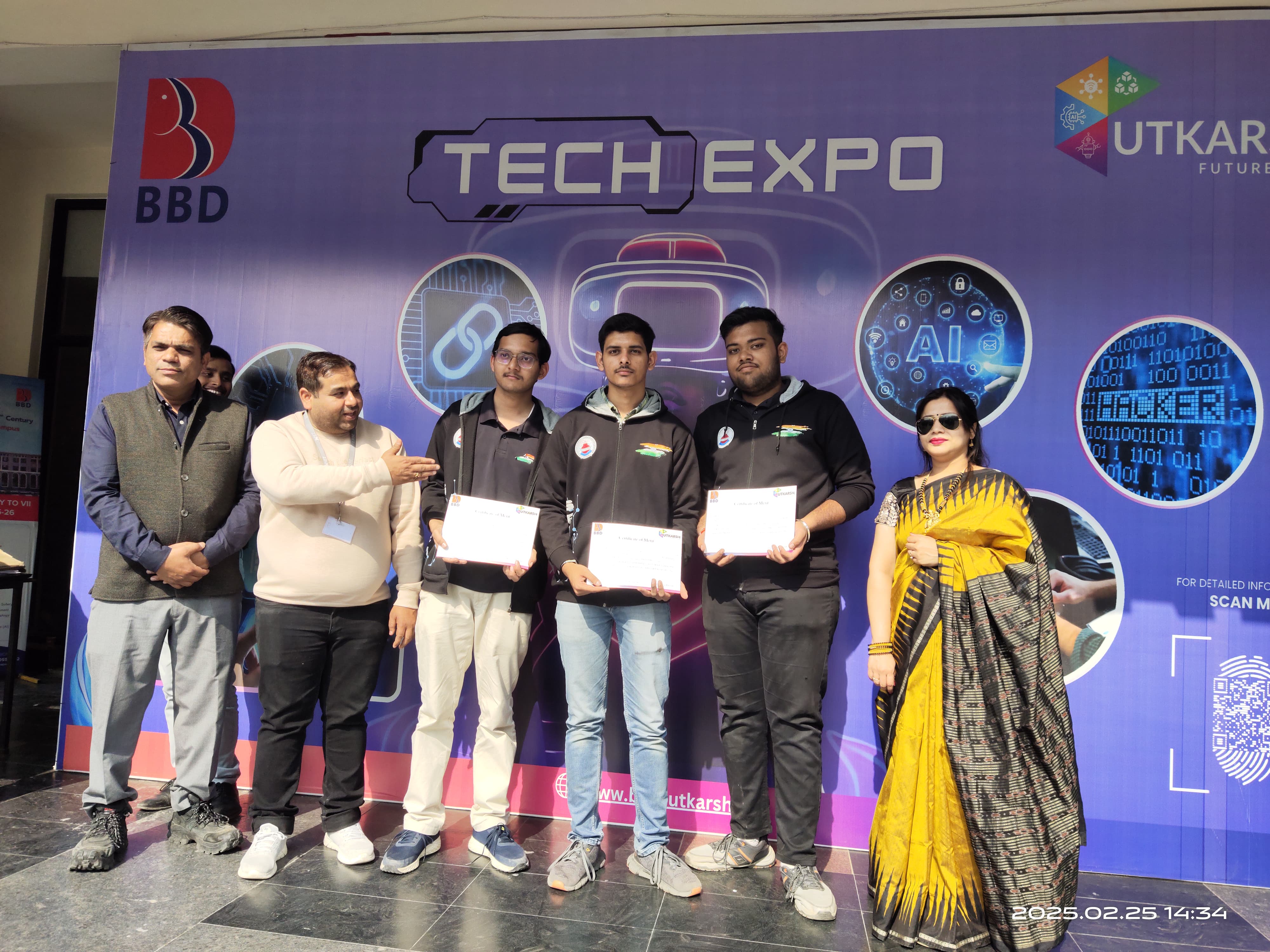 Grobots Team at Competition Field
